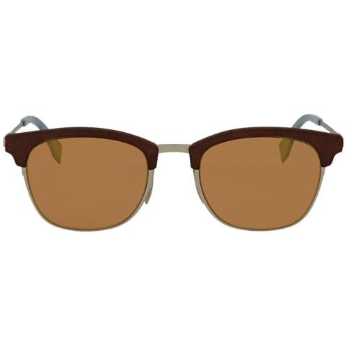 Fendi 0228-S-4ES70 Brown Silver Blue Sunglasses
