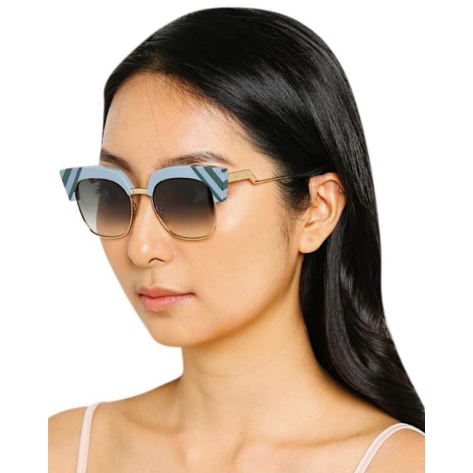 Fendi 0241S-MVU9K-5018 (no Case) 0241S-MVU9K-5018 NO Case Blue Sunglasses