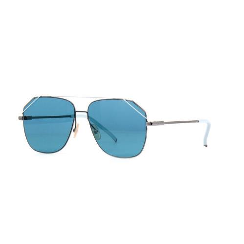 Fendi M0043-S-6LBKU (no Case) M0043-S-6LBKU NO Case Silver/blue Sunglasses