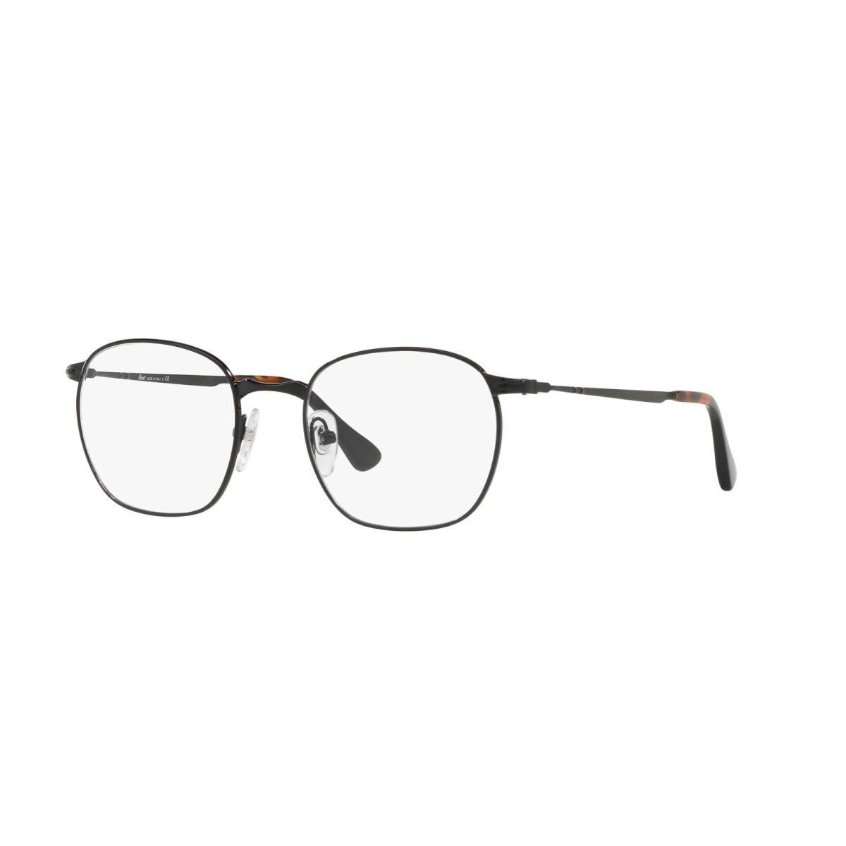 Persol PO2450V 1079 Black Matte Black Demo Lens Square 50 mm Men`s Eyeglasses