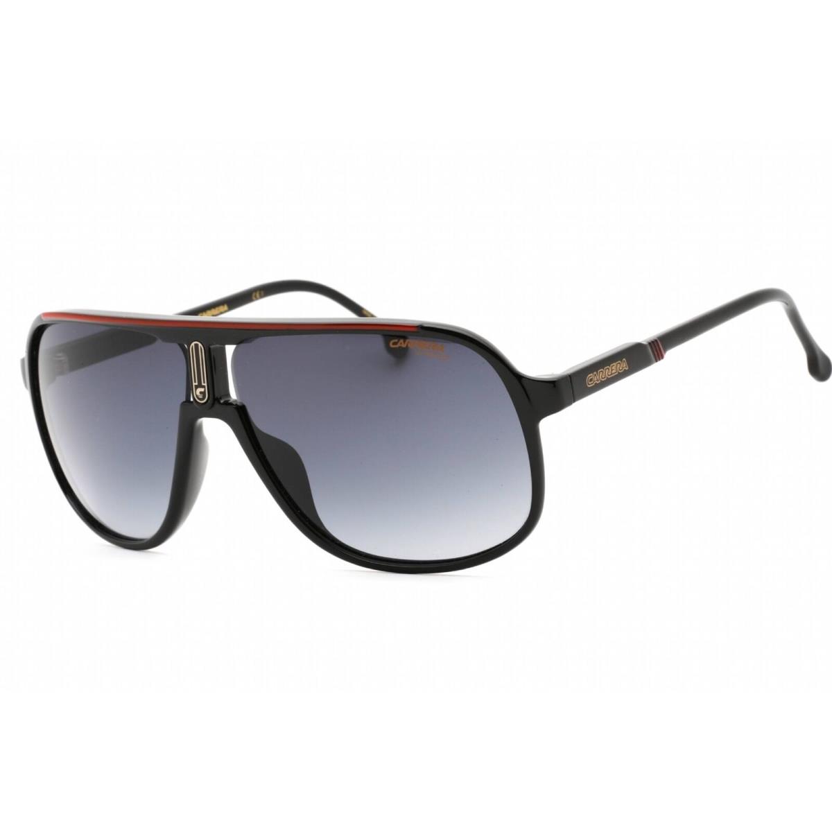 Carrera Men`s Sunglasses Black Red Plastic Navigator Full Rim 1047/S 0OIT 9O