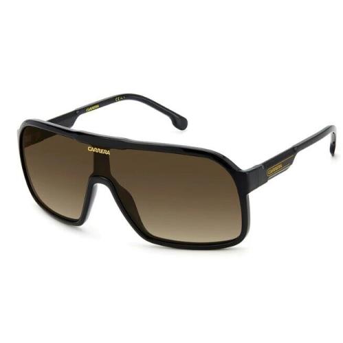 Carrera 1046/S 0807/HA Black/brown Gradient Rectangle Men`s Sunglasses