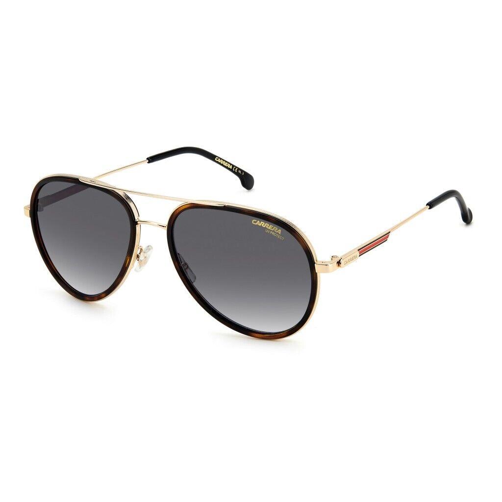 Carrera Unisex Aviator 57mm Pilot Sunglasses Havana/gold