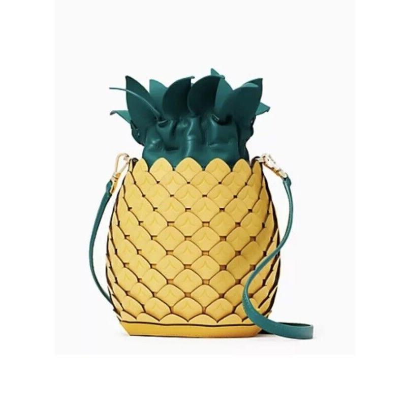 Kate Spade Pineapple Crossbody Bucket Bag Amazing Colada Novelty Summer 2022