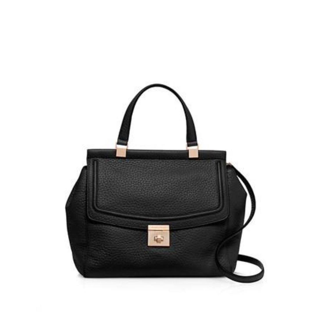 Kate Spade Wkru3704 Tallulah Everett Way Black Pebble Leather Satchel