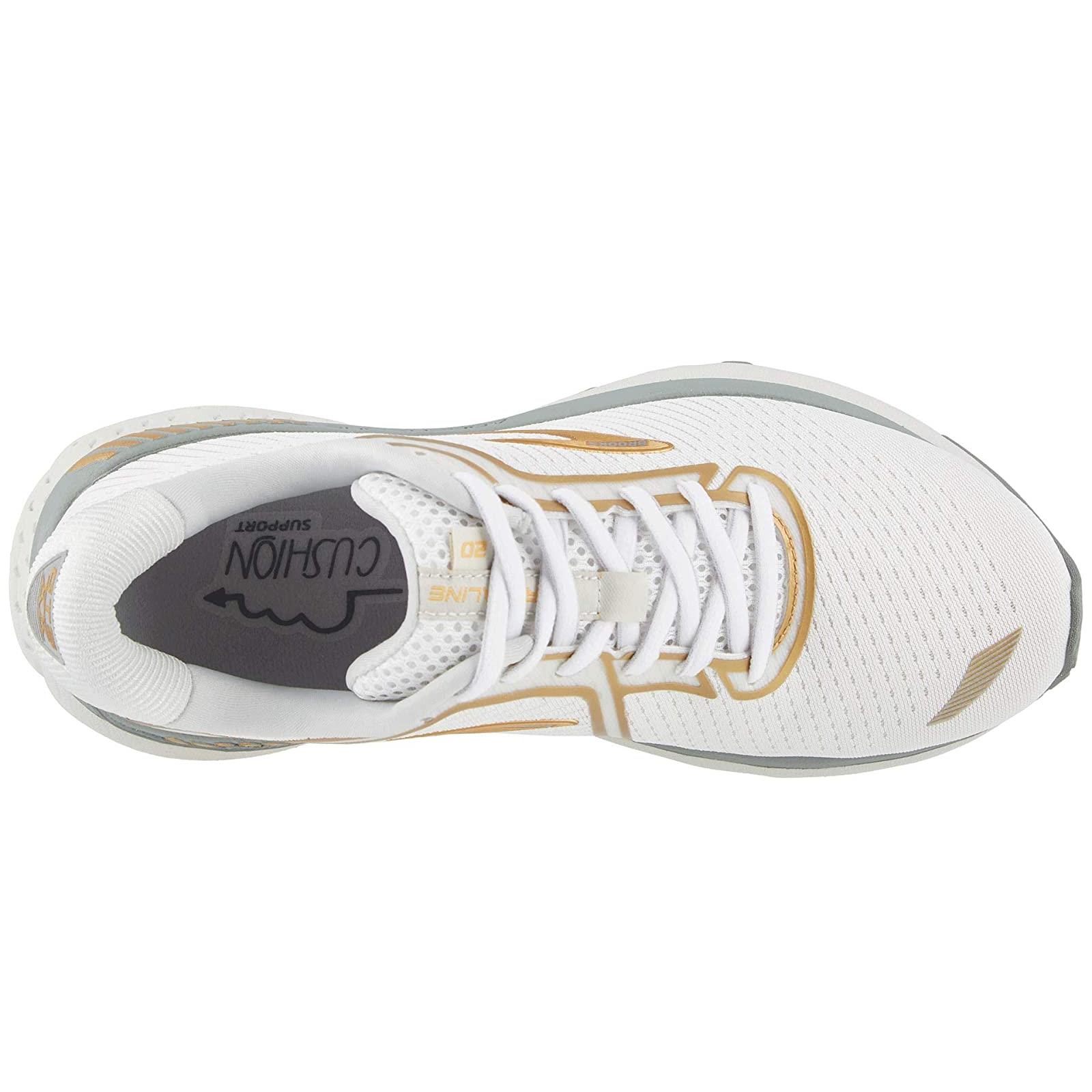 brooks adrenaline white and gold