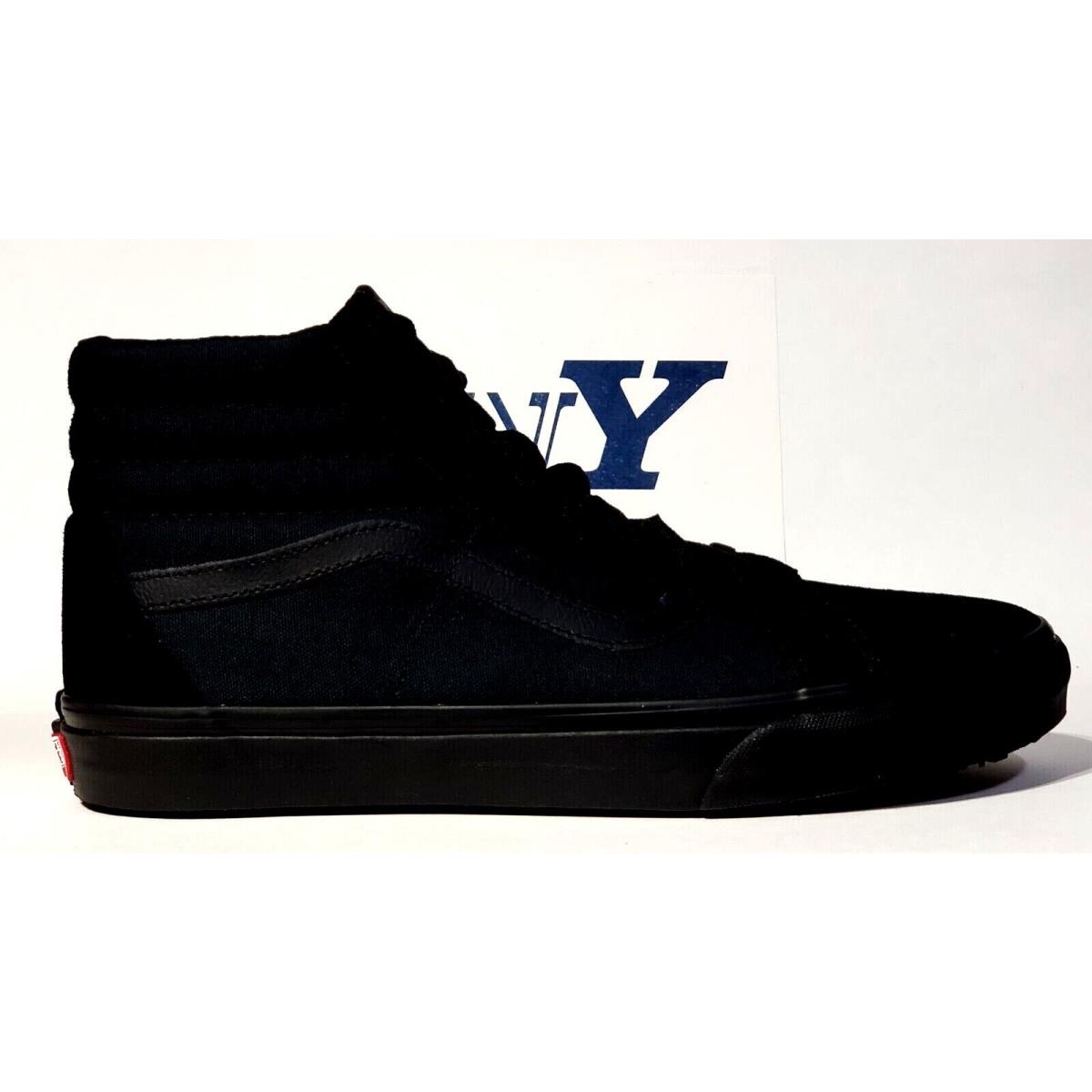 Vans SK8-HI High Top Men`s Classic Skate Sneakers Shoes Breathable Black/Black