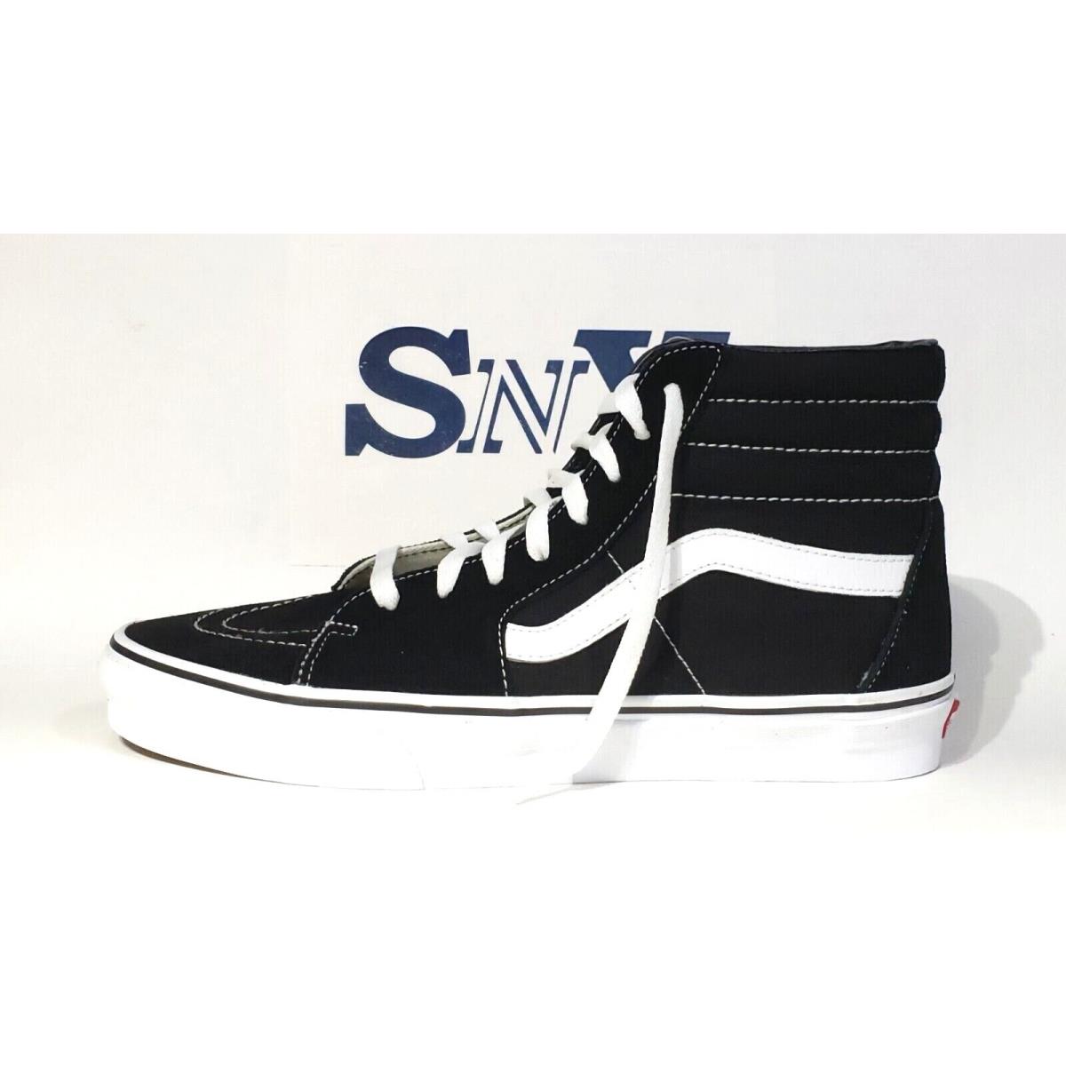 Vans SK8-HI High Top Men`s Classic Skate Sneakers Shoes Breathable Black