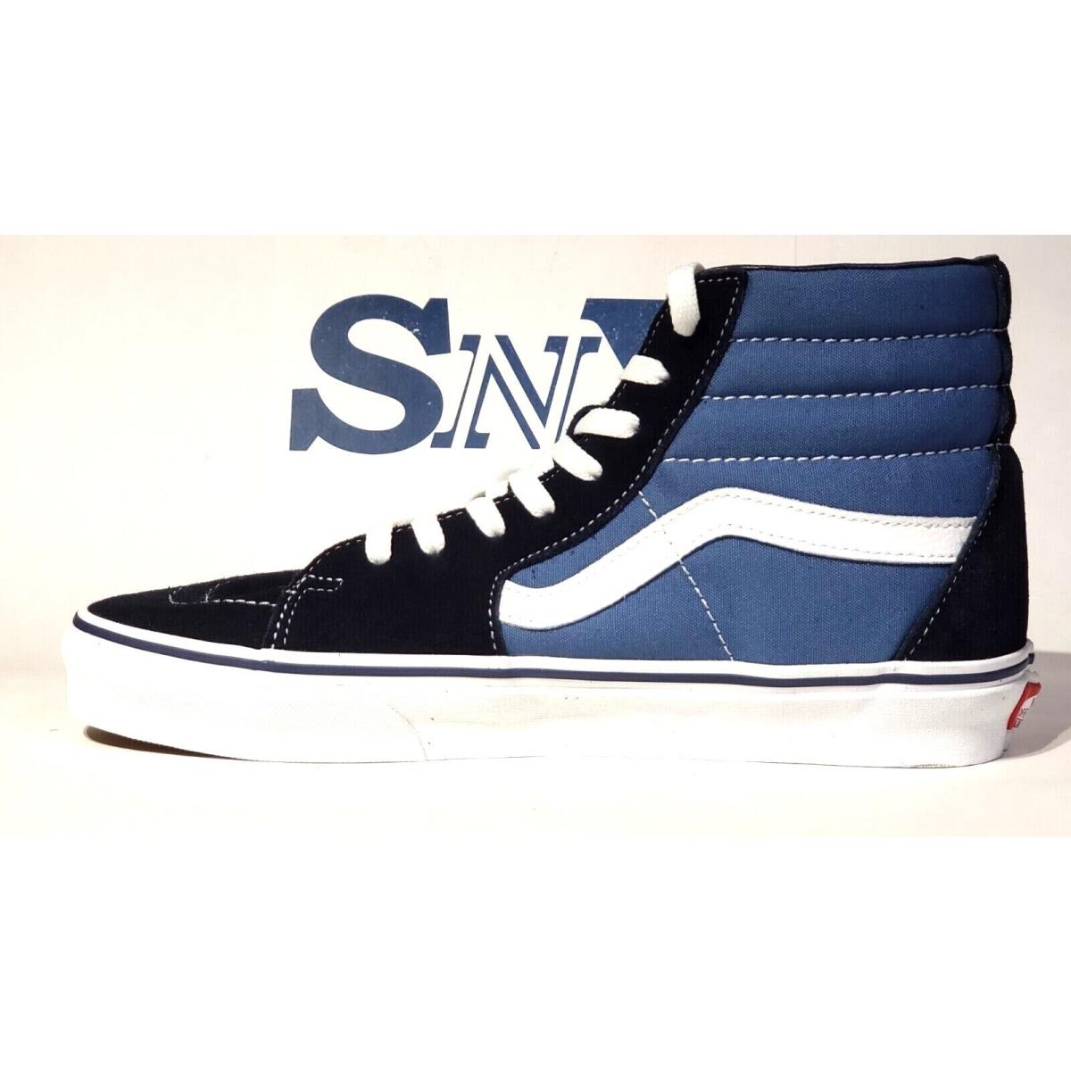Vans SK8-HI High Top Men`s Classic Skate Sneakers Shoes Breathable Navy