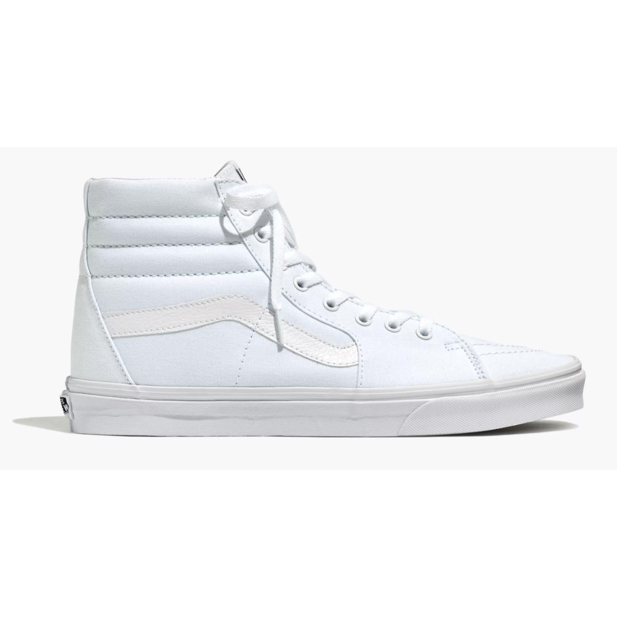 Vans SK8-HI High Top Men`s Classic Skate Sneakers Shoes Breathable White