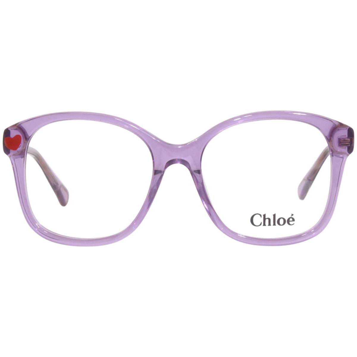 Chloe CC0013O 004 Eyeglasses Frame Youth Girl`s Red Fullrim Rectangle Shape 48mm