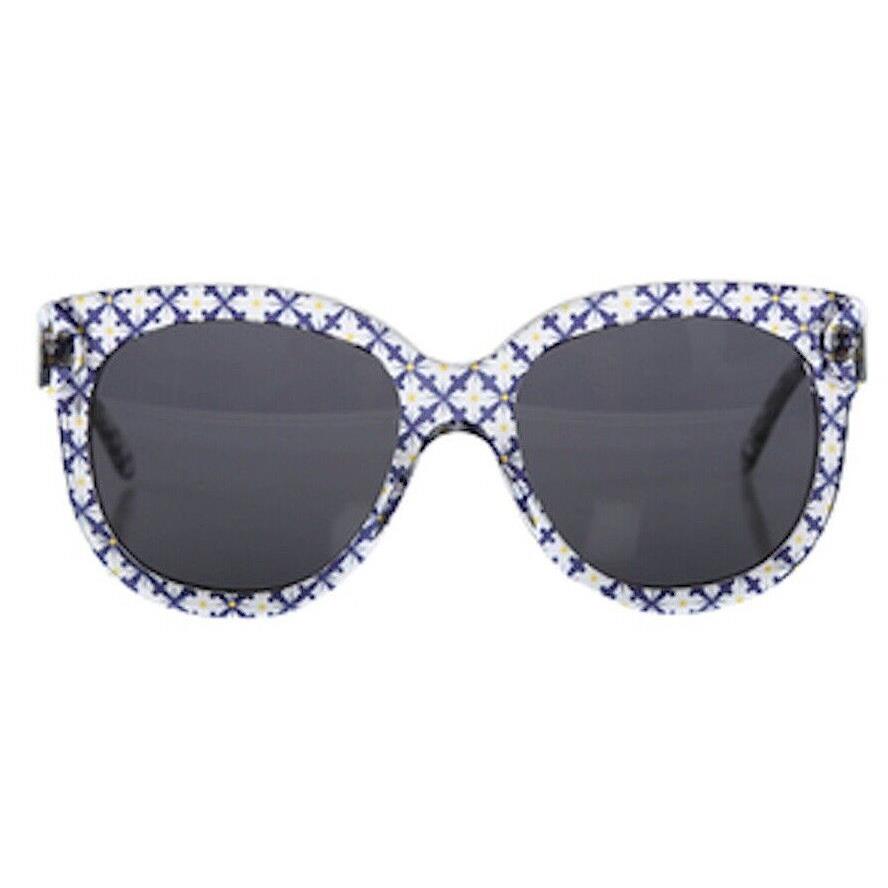 Stella Mccartney SM4035-2050/87 Blue Purple Flowers / Grey Tinted Sunglasses