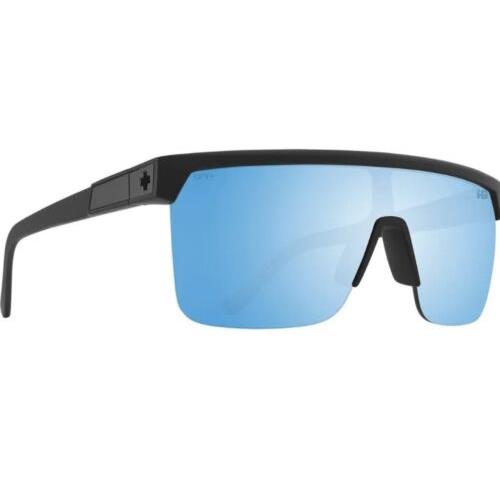 Spy Optic Flynn 5050 Sunglasses -matte Black Happy Boost Ice Blue Polar Free Shi