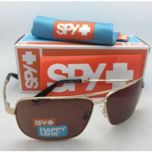 Spy Optic Sunglasses Leo Gold Aviator Frames W/happy Bronze Lenses