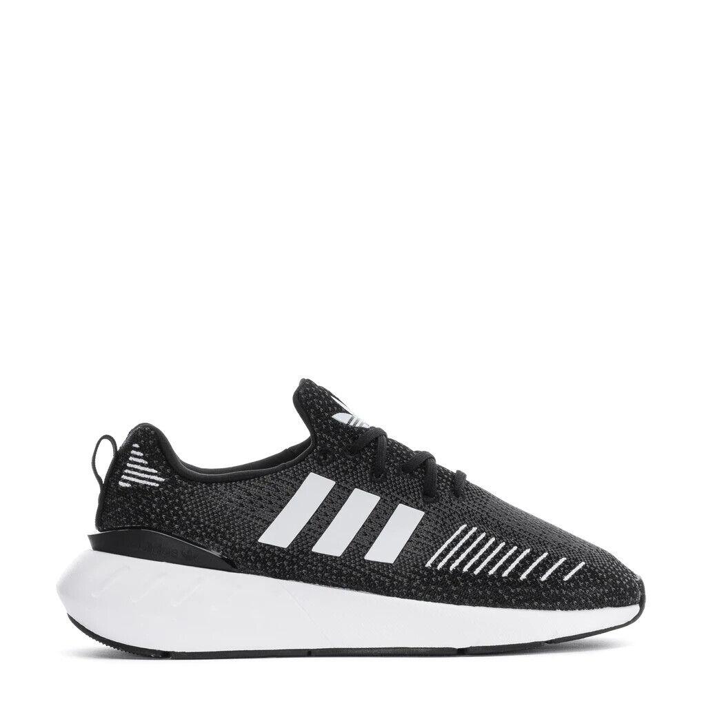 Womens Adidas Swift Run 22 Black/white/grey GV7971 Shoes