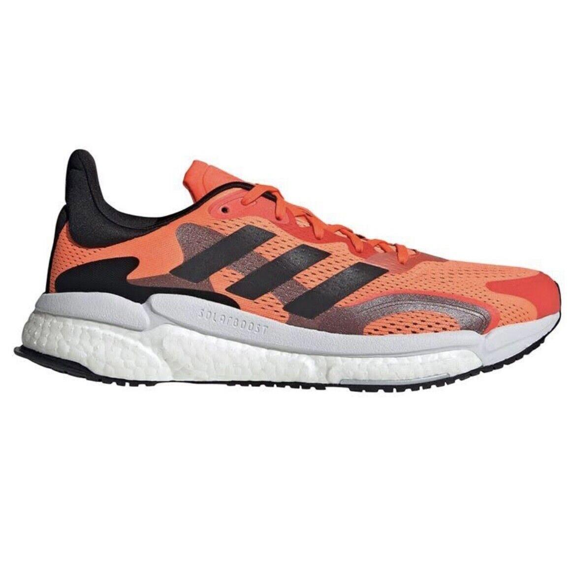 Adidas Solar Boost 3 Mens Casual Running Shoe Red Black Trainer Gym Sneaker