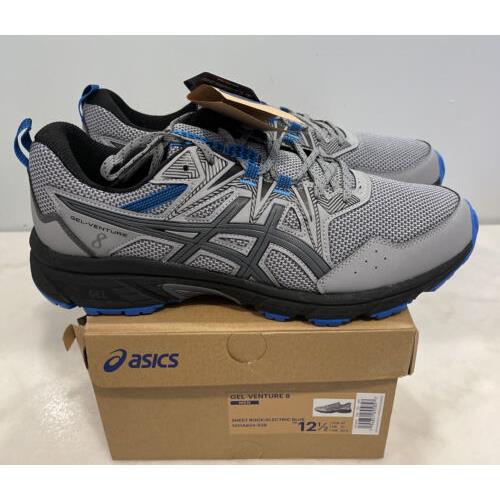 Asics Gel Venture 8 Trail Running Shoe - Sheet Rock/blue - Men s Sz 12.5