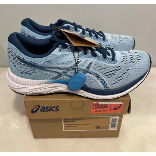 Asics Women`s Gel-excite 6 Athletic Running Shoes Heritage Blue Size 9