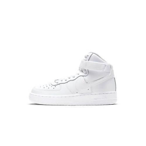 Big Kid`s Nike Air Force 1 High White/white-white 653998 100