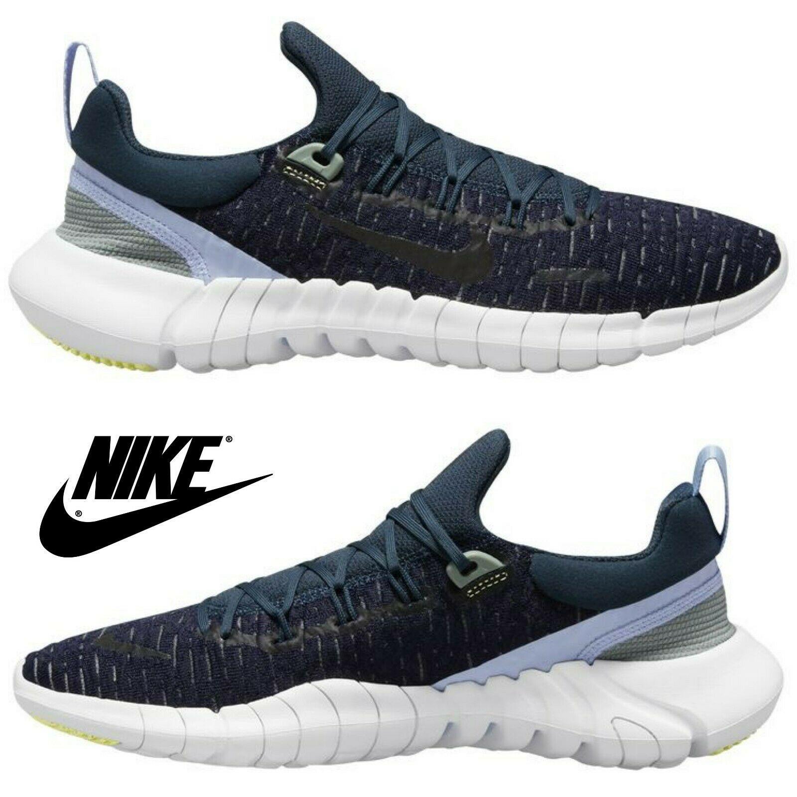 Nike Women`s Free Run 5.0 Running Shoes Running Sport Gym Casual Sneakers Navy - Blue , Armory Navy/Black/Obsidian Manufacturer