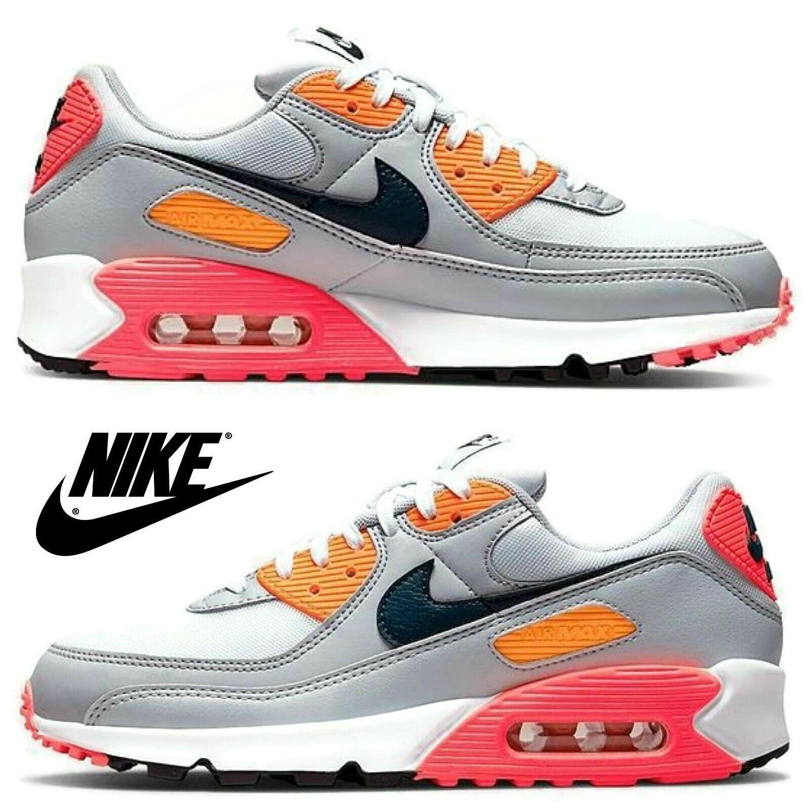 Nike Air Max 90 Women s Sneakers Casual Shoes Premium Running Sport Gym Gray