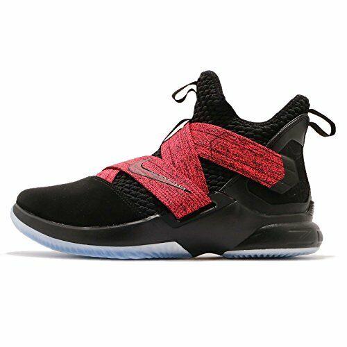 Nike Lebron Soldier Xii Basketball Shoes - AO2609-003 - Black/red 10.5