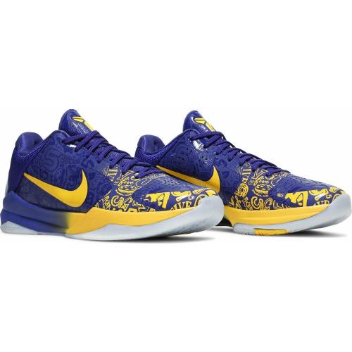 Nike Men`s Zoom Kobe V 5 Protro 5 Rings Concord Midwest Gold CD4991-400 - Blue