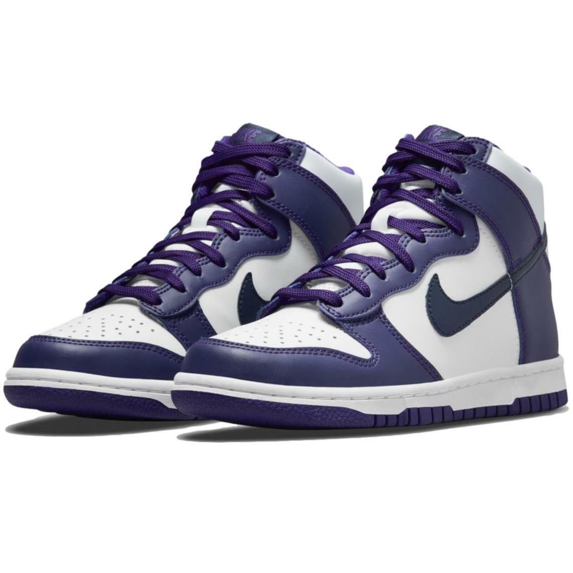 Nike Dunk High GS `white Midnight Navy` Shoes Sneakers DH9751-100