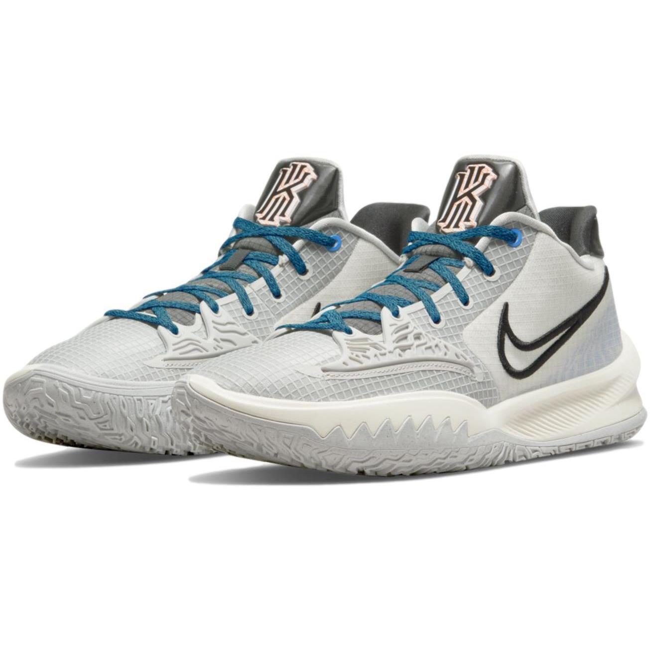 Nike Kyrie Low 4 `grey Fog Sapphire` Men`s Basketball Shoes CW3985-004 - Grey Fog/Black-Sapphire