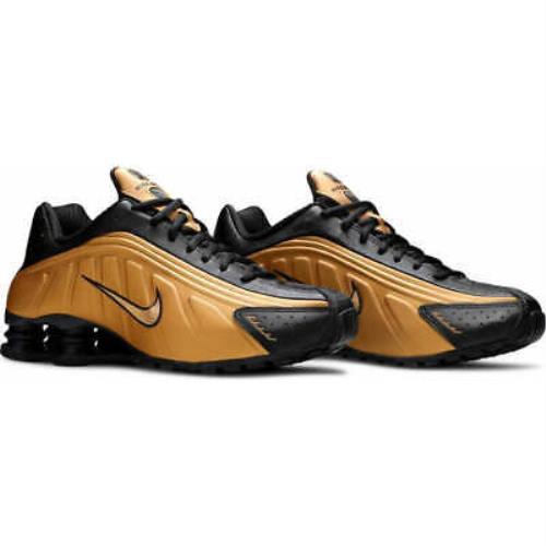 nike shox r4 gold