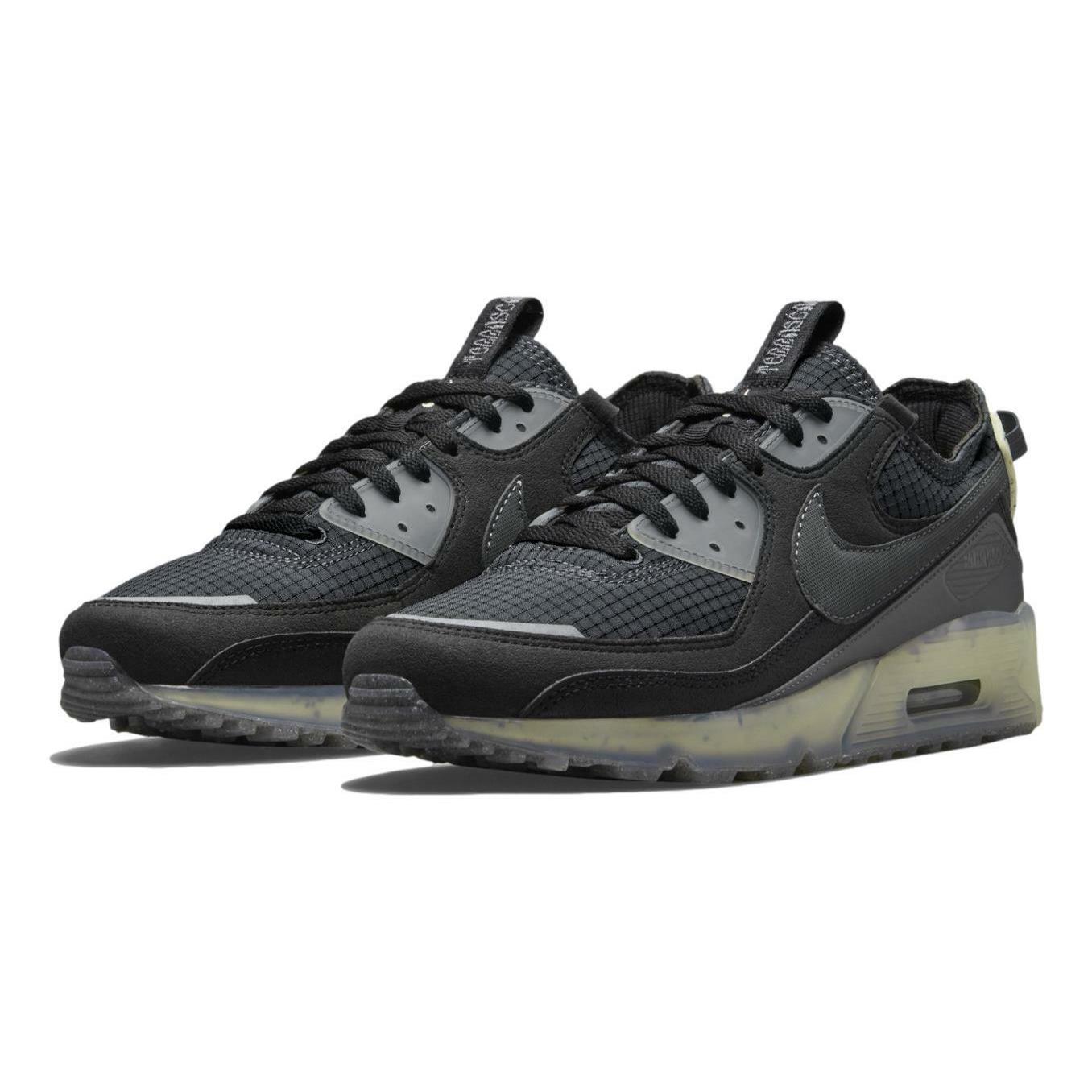 Nike Men`s Air Max 90 Terrascape `black Lime Ice` Shoes DH2973-001 - Black/Dark Grey-Lime Ice
