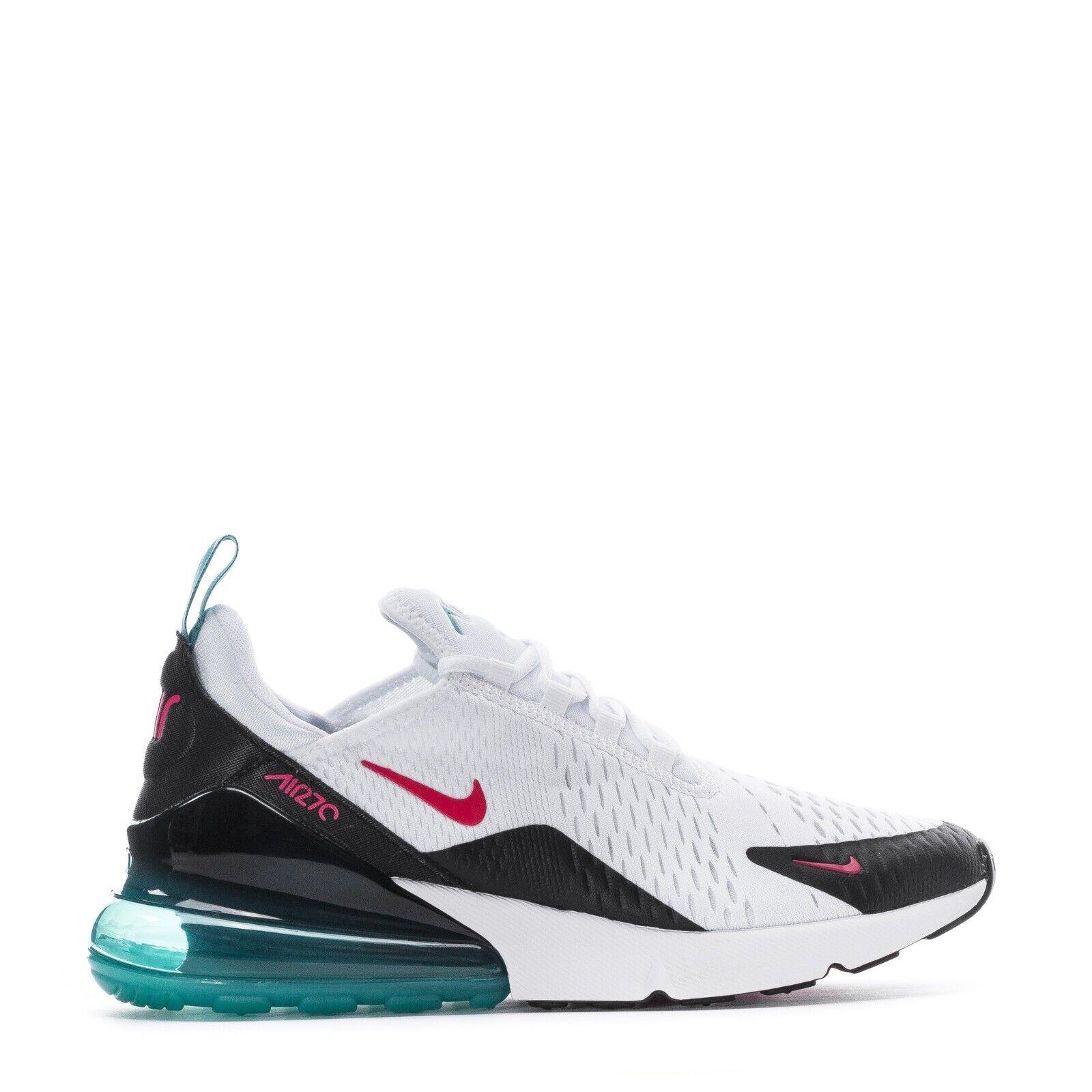 Mens Nike Air Max 270 DR9876-100 White/rush Pink/washed Teal/black Shoes - Multicolor