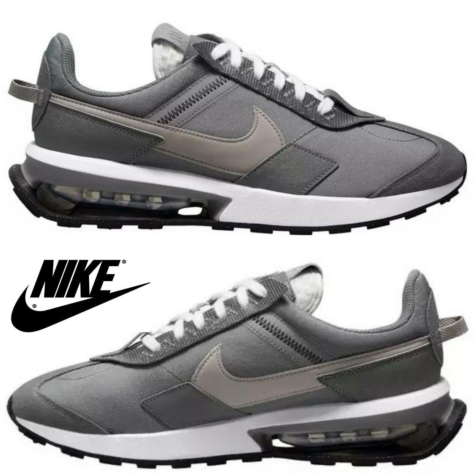 Nike Air Max Pre-day Men`s Sneakers Comfort Casual Sport Shoes Smoke Gray