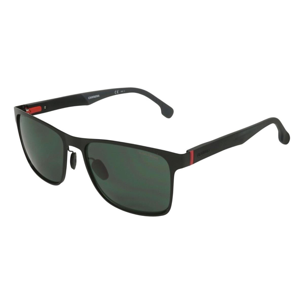 Carrera 8026/S 0003 00 003 Sunglasses Matte Black Frame Green Lens 57mm