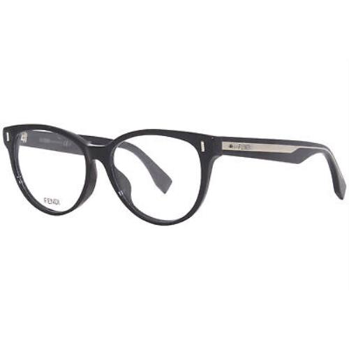 Fendi FF0186/F Vjg Eyeglasses Women`s Black Full Rim Cat Eye 53mm - Black Frame