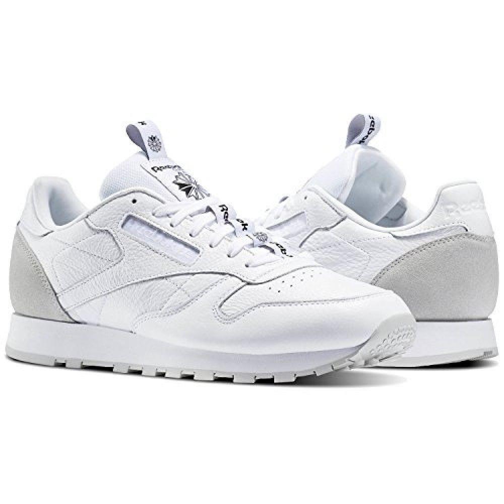 Reebok Men`s Shoes Classic Leather IT White/skull Grey/black BS6209 11 11.5 12