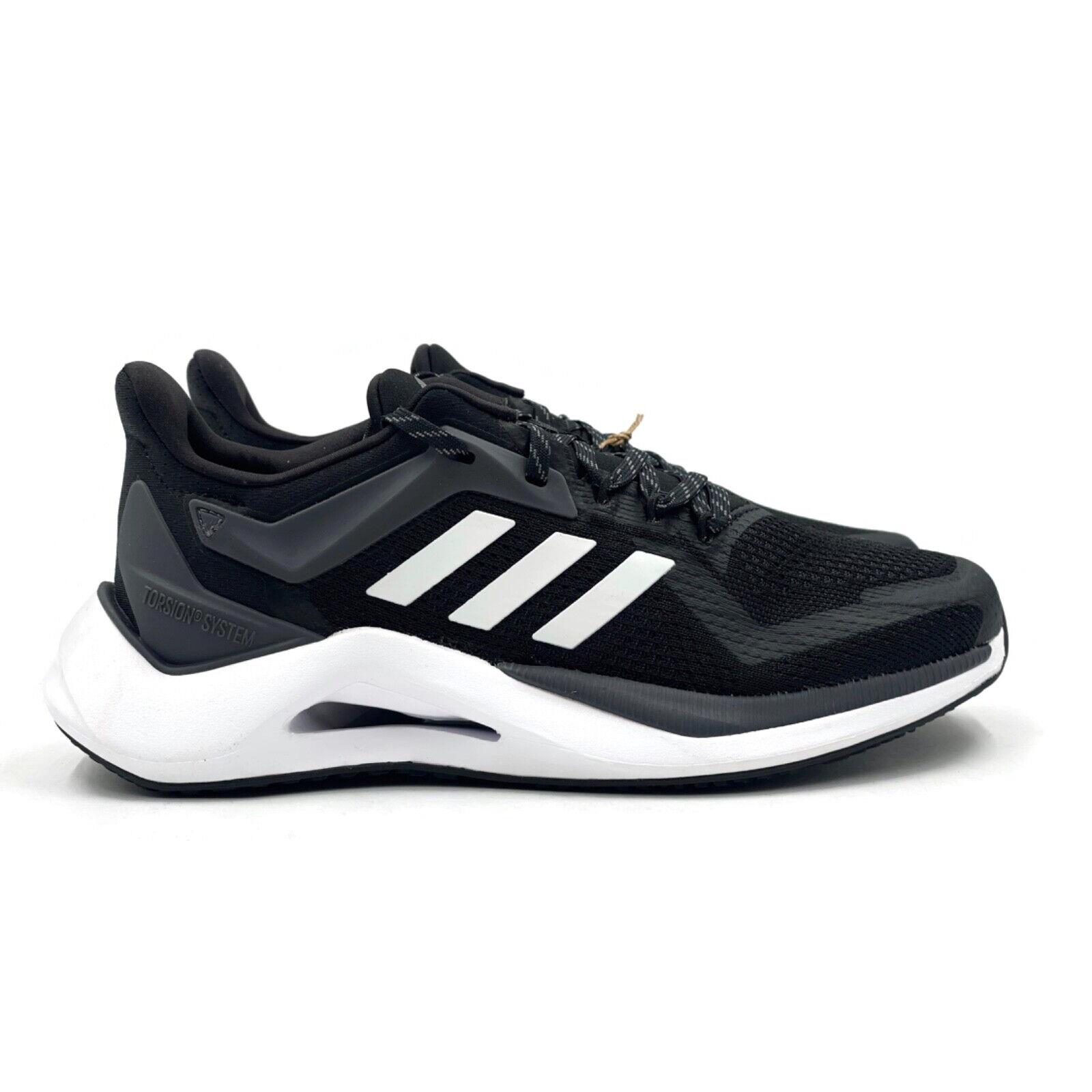 Adidas Alphatorsion 2.0 Women Casual Running Shoe Black White Trainer Sneaker