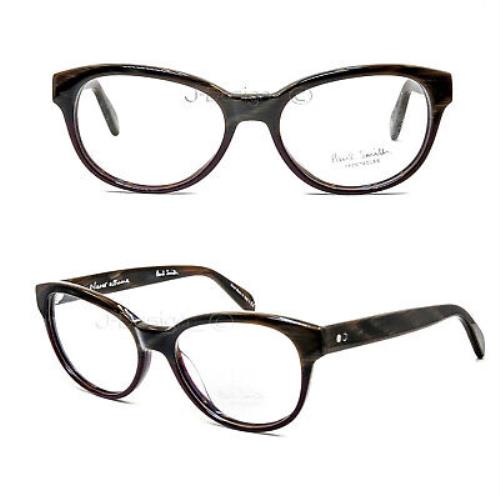 Paul Smith Tovey PM8165 1226 Brown Horn Burgundy 51/17/145 Eyeglasses - Italy