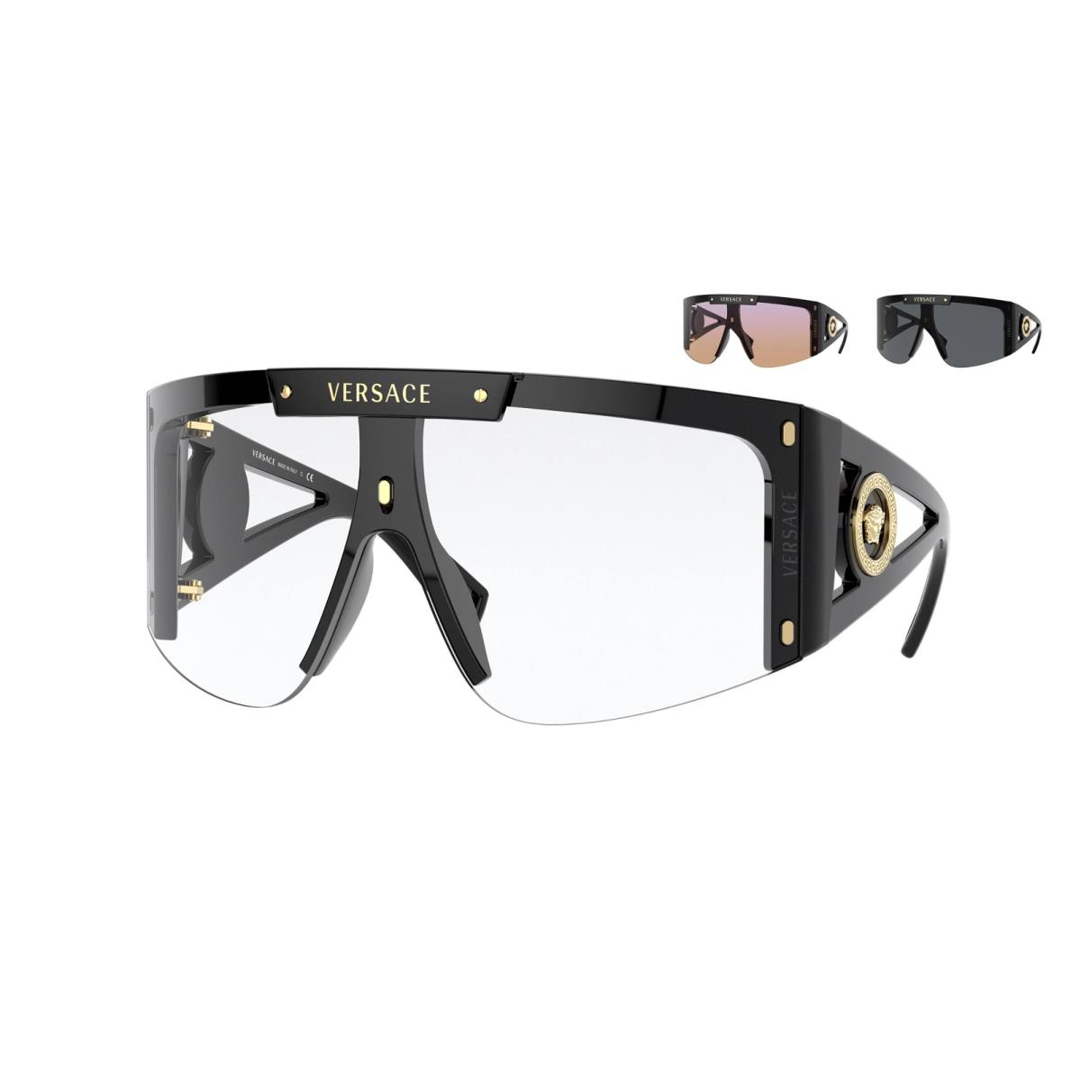 Versace Sunglasses VE4393 GB1/1W Black/dark Grey Lens