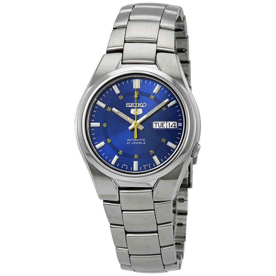 Seiko Series 5 Automatic Blue Dial Men`s Watch SNK615