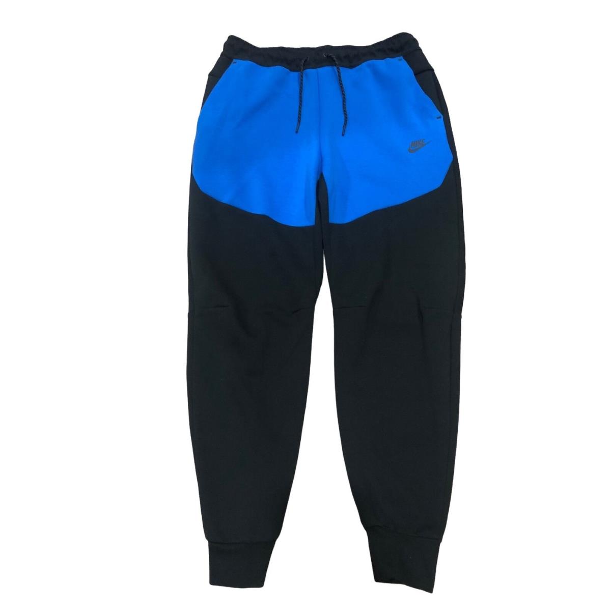 Nike Tech Fleece Pants Joggers Blue Black Slim Fit Mens 2XL CU4495 017