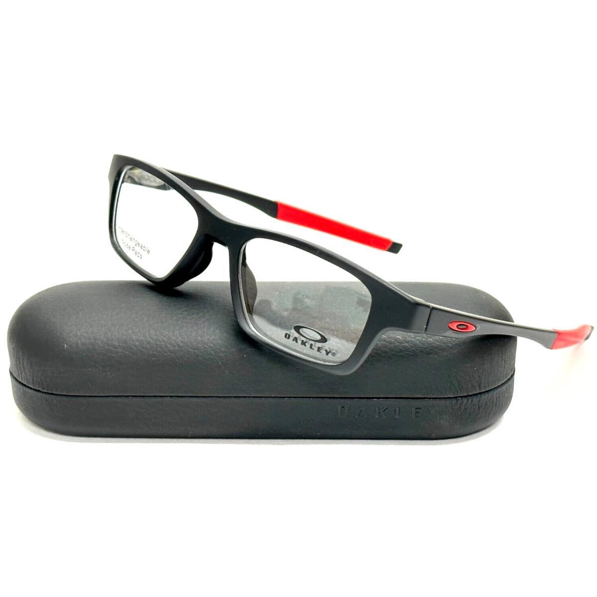 Oakley Crosslink OX8117-0150 Satin Black-red Authentc Eyeglasses Frame 50-17 - Frame: SATIN BLACK