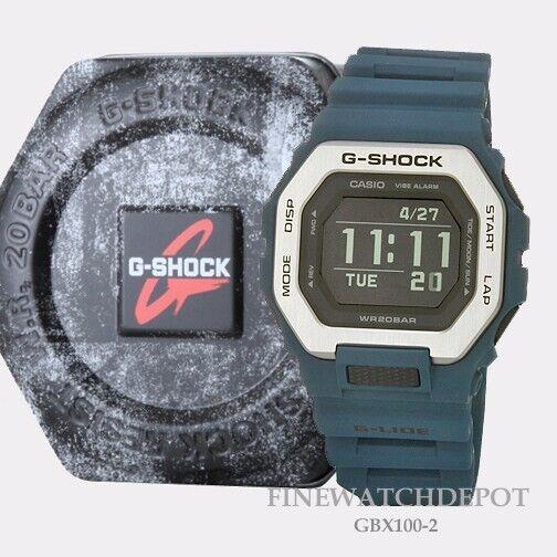 Casio G-lide G-shock Move Smart Phone Link Digital Watch GBX-100-2CR