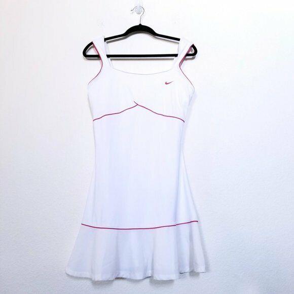 Nike Dri Fit Serena Williams White Tennis Dress Wimbledon Womens XL Extra Large