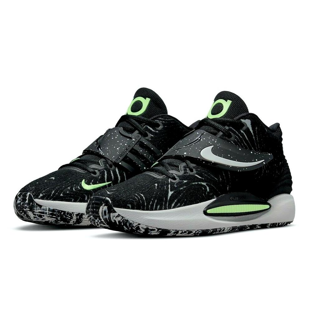 Nike KD 14 Mens Size 8.5 Sneaker Shoes CW3935-005 Black Glow Kevin Durant