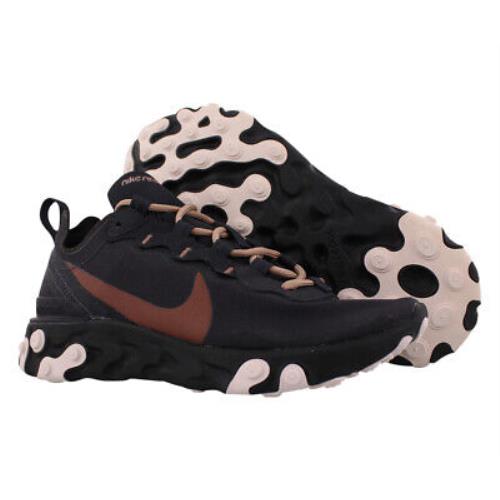 nike react element 55 oil grey echo pink