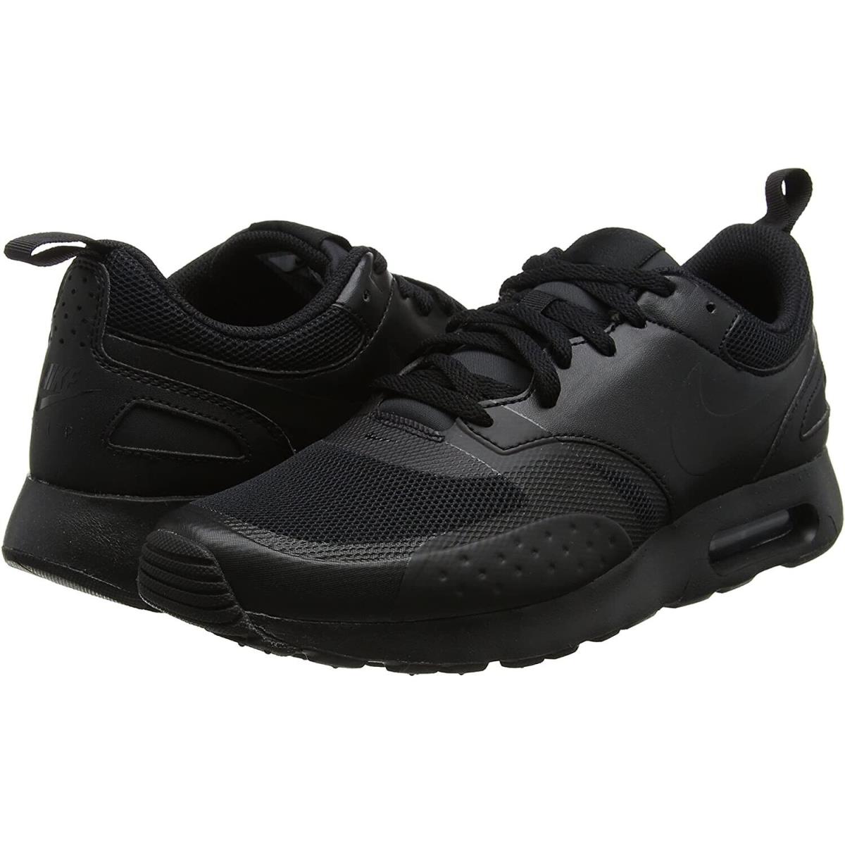 Nike Air Max Vision Men`s 13 Triple Black Shoes Athletic Fashion Sneakers - Black