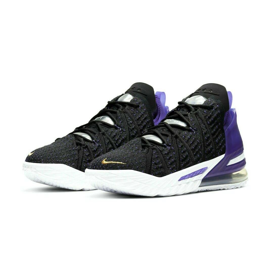 Nike Lebron 18 Xviii Mens Size 13.5 Sneaker Shoes CQ9283 004 Black God Purple