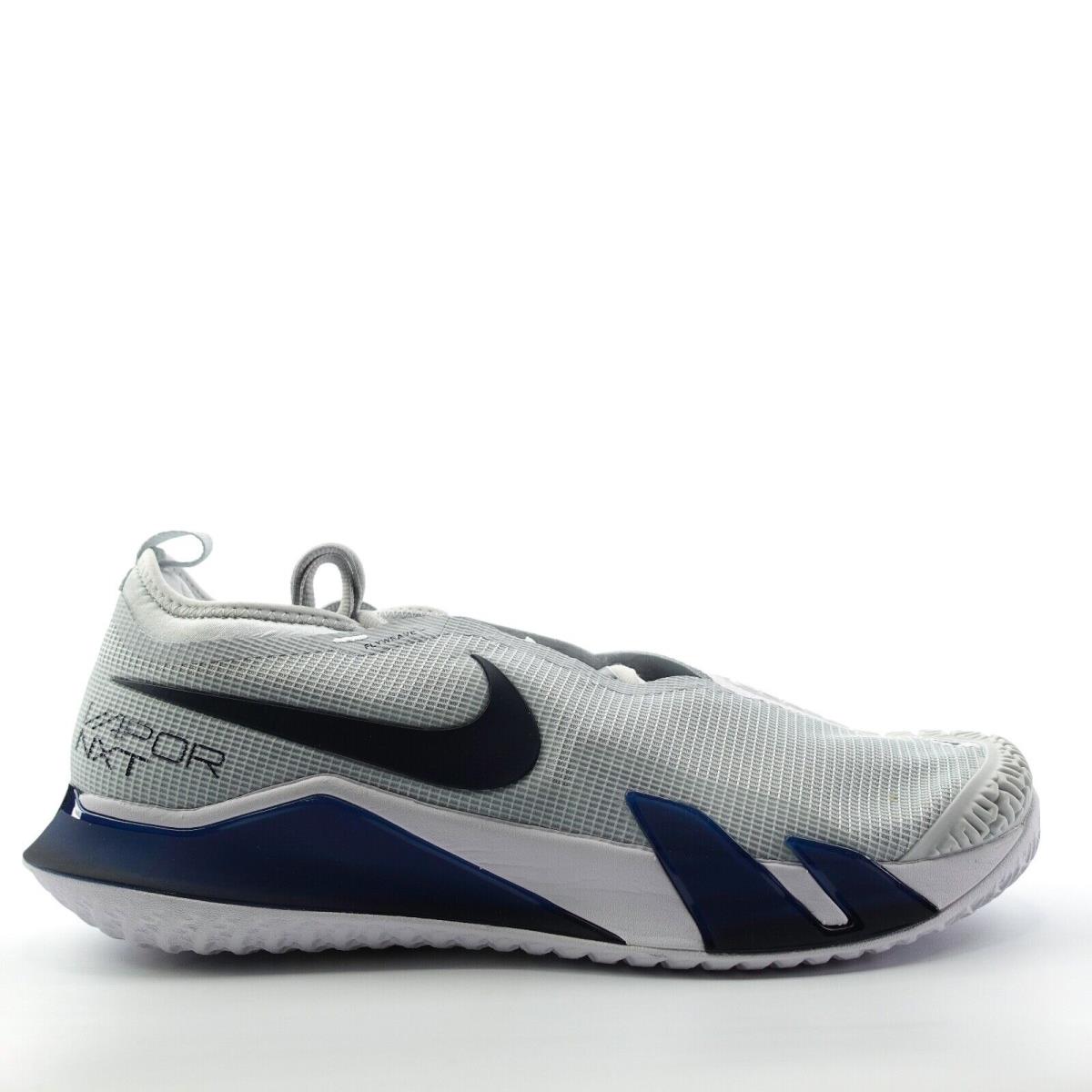 Nike Court React Vapor Nxt HC Tennis Shoes Grey Blue CV0724-007 Mens Size 12.5
