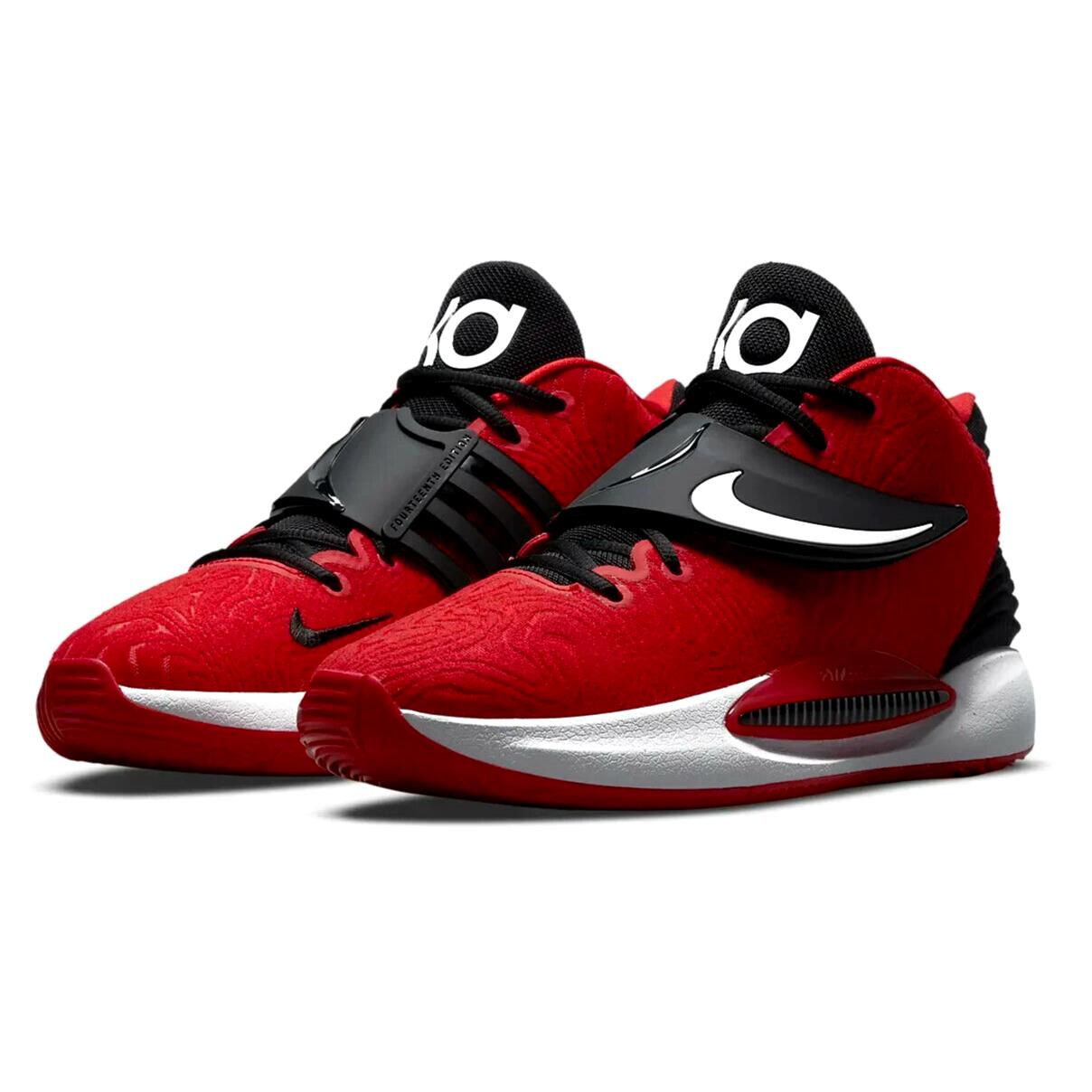 Nike KD 14 TB Mens Size 10 Sneaker Shoes DA7850-600 University Red Black Bred